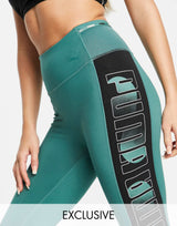 Puma Train Blue Spruce 7/8 Leggings In Blue