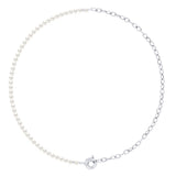 Necklace Freshwater Pearl White Sterling Silver 4-5mm