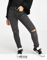 Madewell Knee Rip Skinny Jeans In Black