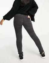 Madewell Knee Rip Skinny Jeans In Black