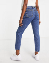 Mango Mom Jeans In Blue