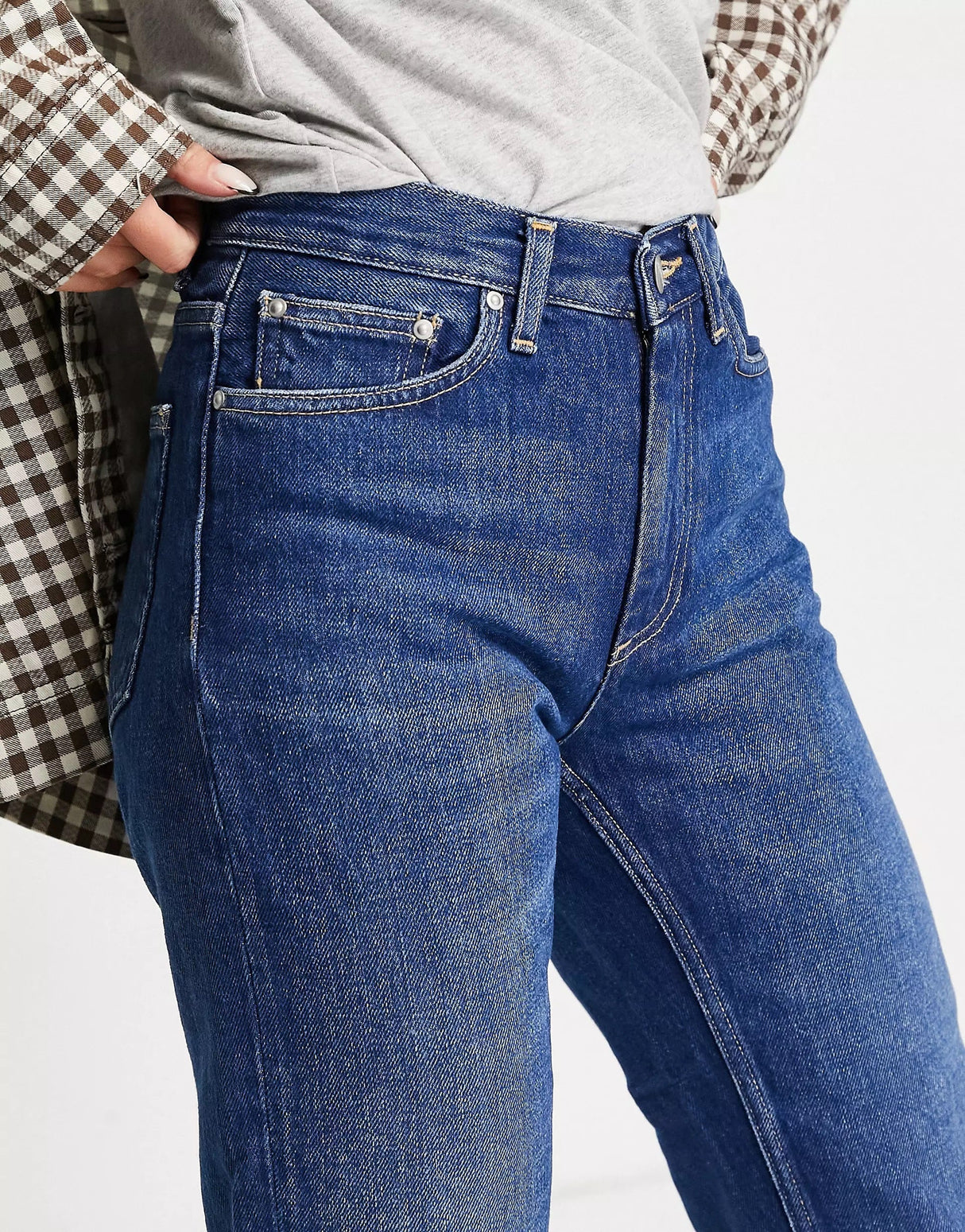 Carhartt Wip Slim Fit Jeans In Dark Stonewash Denim