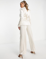 4Th & Reckless Satin Blouse In Cream
