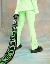 Collusion Super Slim Flare In Neon Green
