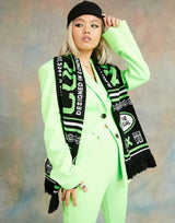 Collusion Super Slim Flare In Neon Green