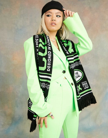 Collusion Super Slim Flare In Neon Green