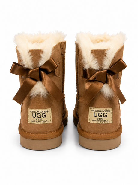 Australian Leather Ugg Classic Short Ribbon - Chestnut - AU6