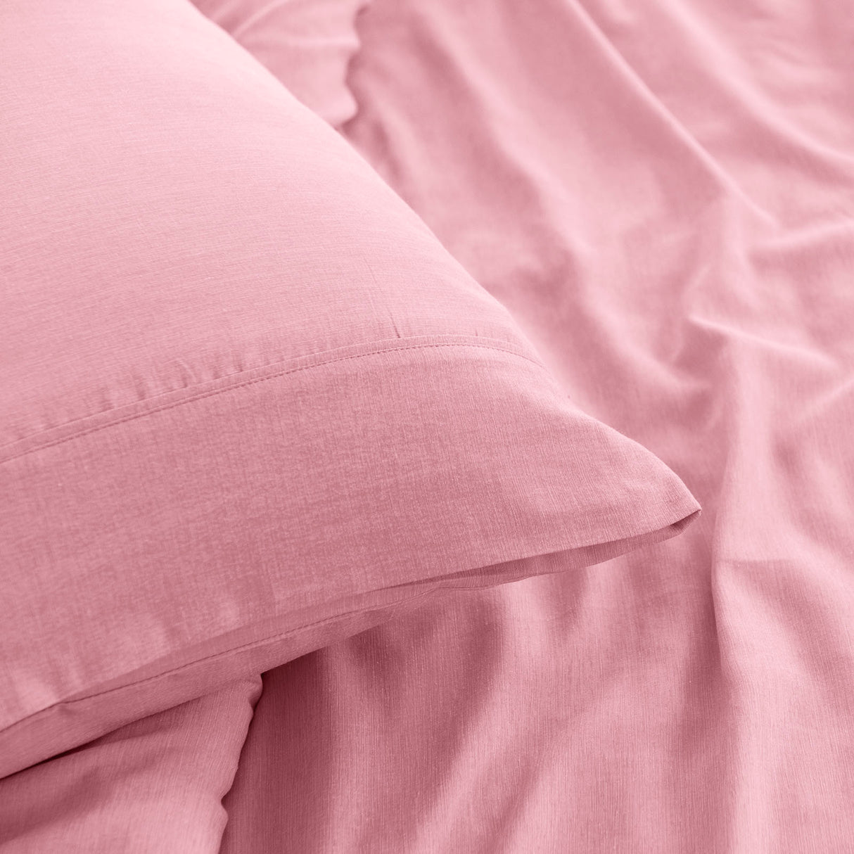 Royal Comfort Linen Blend Sheet Set - King - Mauve