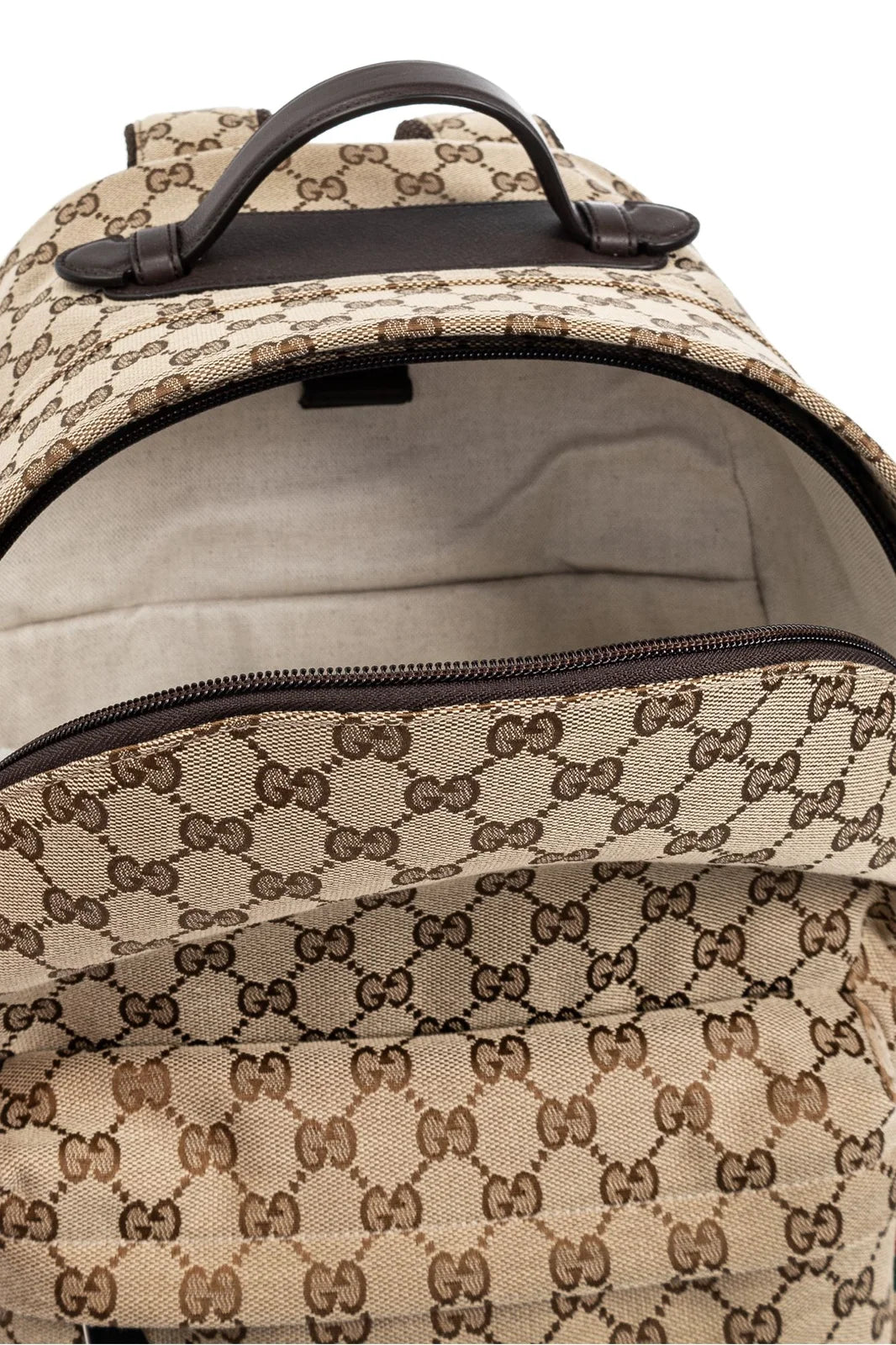 Gucci GG Monogram Backpack - Brown