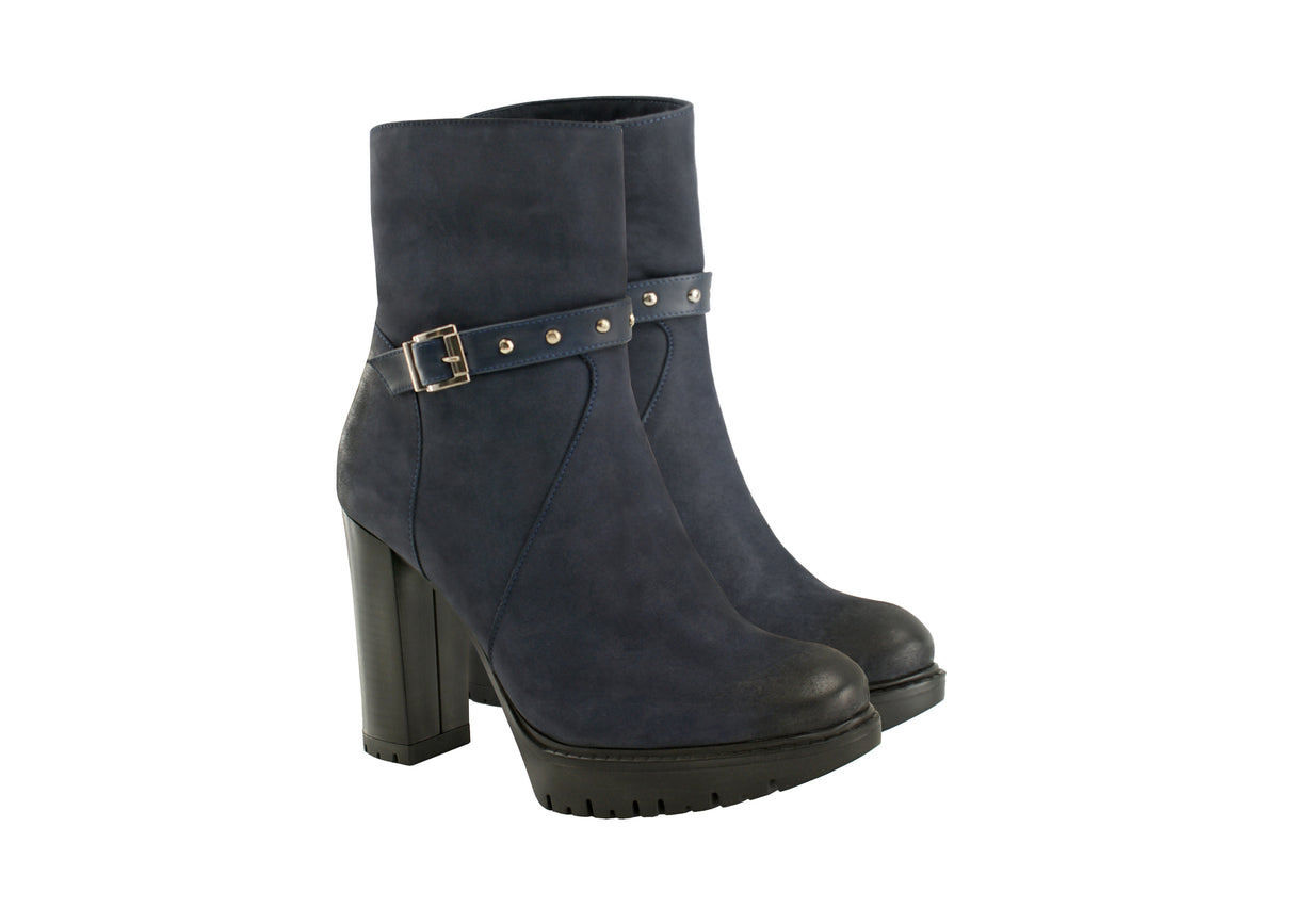 Bosccolo Womens Boots - Navy Blue