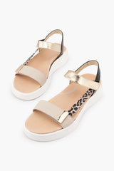 Klouds Ivory Metallic Leopard Combo