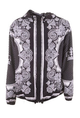Dolce & Gabbana Men Hooded Printed Zipped Jacket