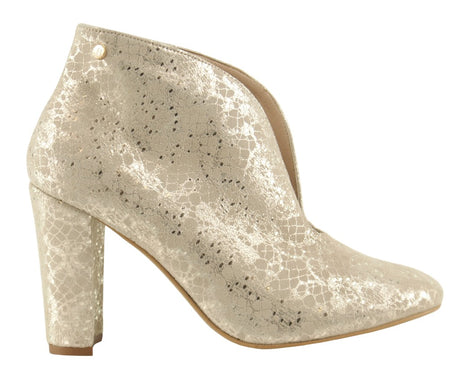 Bosccolo Womens Boots - Silver Plated Beige