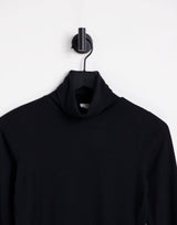 Cotton:On Long Sleeve Roll Neck Top In Black