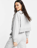 Puma Oversized Boxy Sweatshirt In Grey -
