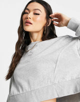 Puma Oversized Boxy Sweatshirt In Grey -