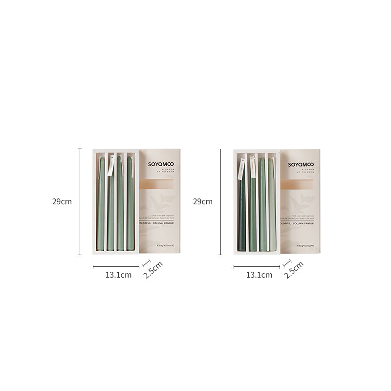Ebony Bergamot Ombre Taper Candles