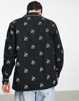 Huf Remio Print Shirt In Black
