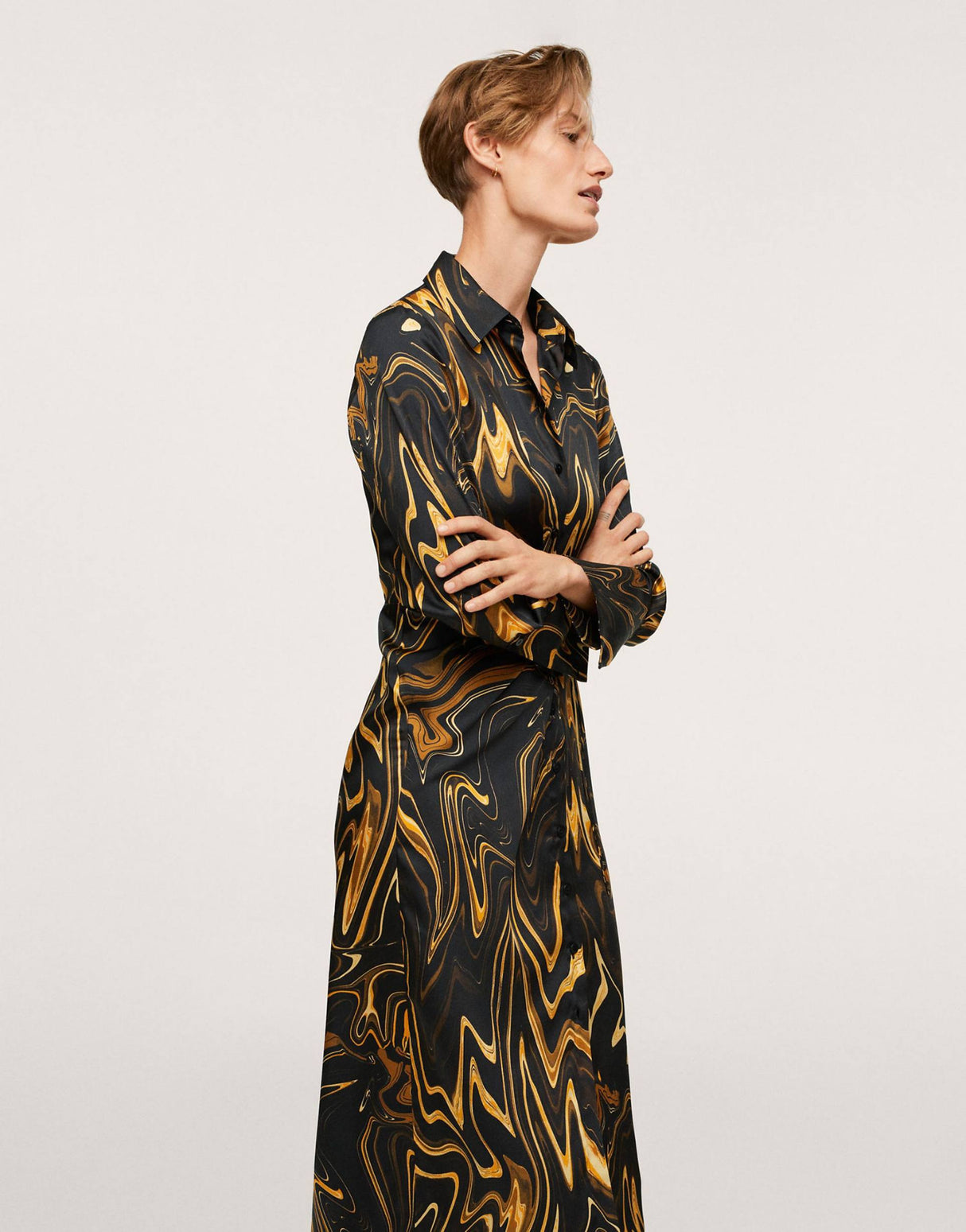 Liquorish Asos Exclusive Wrap Mini Dress In Allover Print