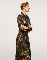 Liquorish Asos Exclusive Wrap Mini Dress In Allover Print