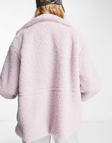 Na-Kd X Lisa Marie Schiffner Teddy Jacket In Lilac