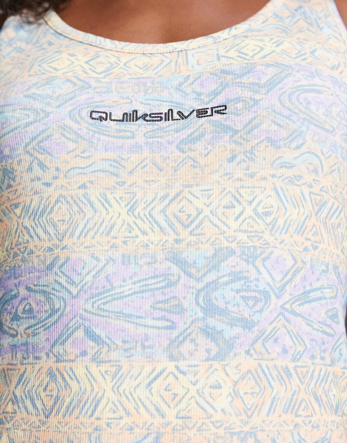 Quiksilver Sunrise Fever Aztec Bodycon Dress In Blue