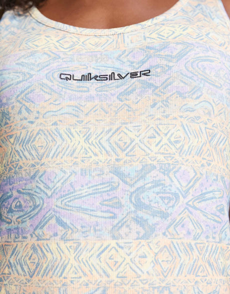 Quiksilver Sunrise Fever Aztec Bodycon Dress In Blue