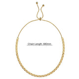 Bullion Gold Medusa Weave Link Gold Chain Slider Necklace
