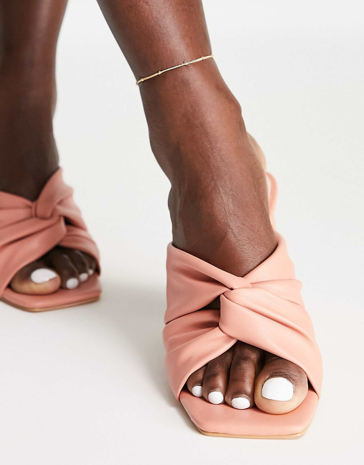 Office Manarolamule Block Heeled Sandals In Pink