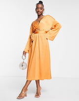 Trendyol Midi Dress In Cinnamon