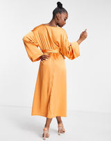 Trendyol Midi Dress In Cinnamon