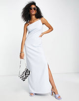 Ted Baker Sannsa Strap Detail Slit Maxi Dress In Blue