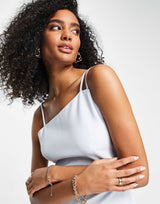 Ted Baker Sannsa Strap Detail Slit Maxi Dress In Blue