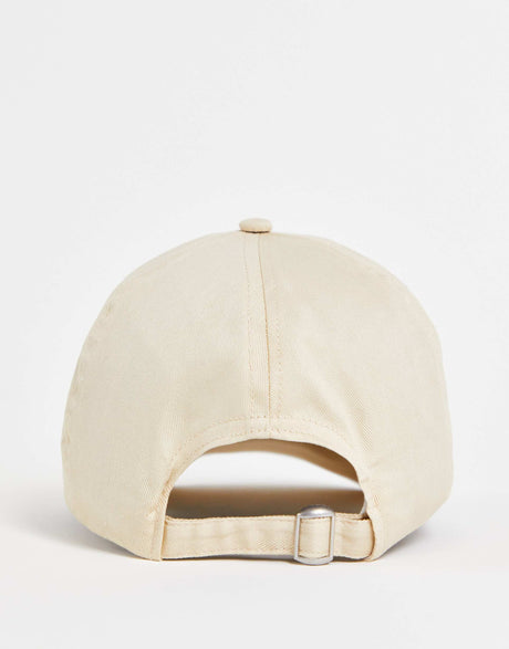 New Girl Order Embroidered Cap With Fantasy Spellout In Beige