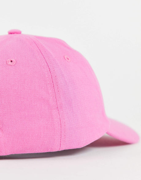 New Girl Order Cap In Pink With Hot Rhinestone Spellout