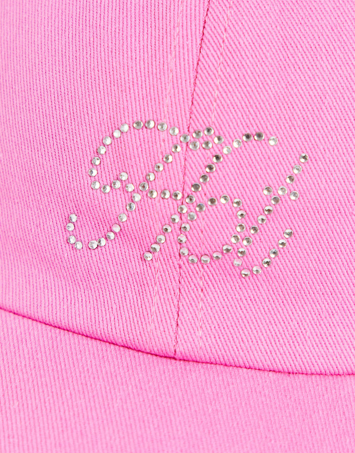 New Girl Order Cap In Pink With Hot Rhinestone Spellout