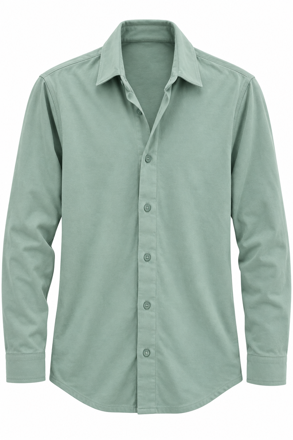 Asos Design Long Sleeve Button Through Jersey Shirt In Light Grey