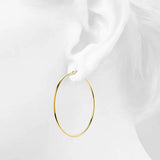 Bullion Gold Trishia Hoop Earrings 60mm