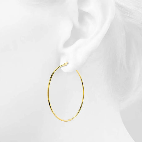 Bullion Gold Trishia Hoop Earrings 60mm