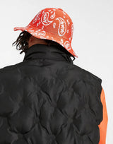 Kangol Wide Brim Casual Paisley Bucket Hat In Red