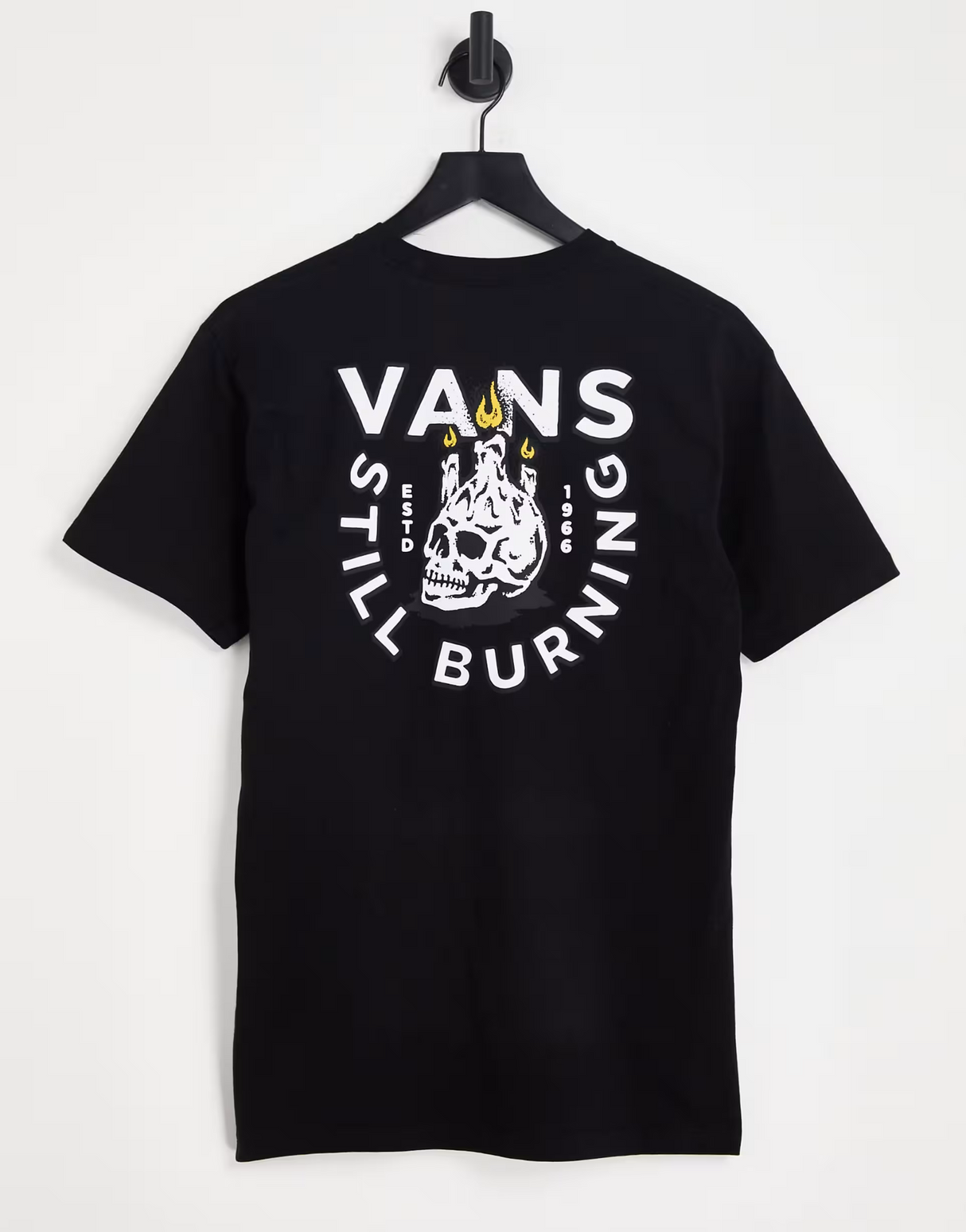 Vans Still Burning Back Print T-Shirt In Black