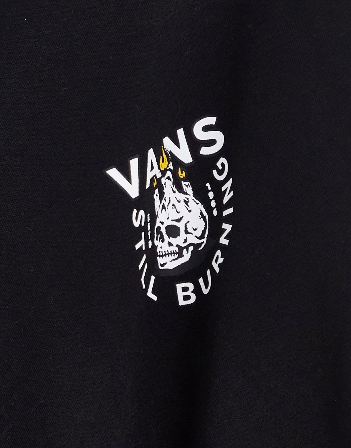 Vans Still Burning Back Print T-Shirt In Black