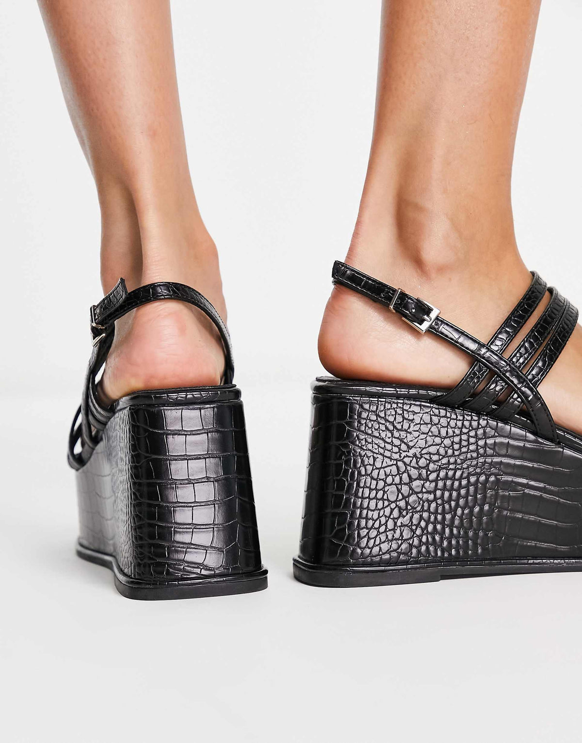 Shellys London Destiny 90'S Chunky Flatform Sandals In Black