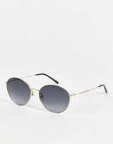 Marc Jacobs Oval Sunglasses In Gold Black