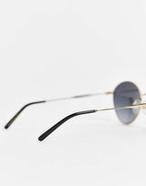 Marc Jacobs Oval Sunglasses In Gold Black