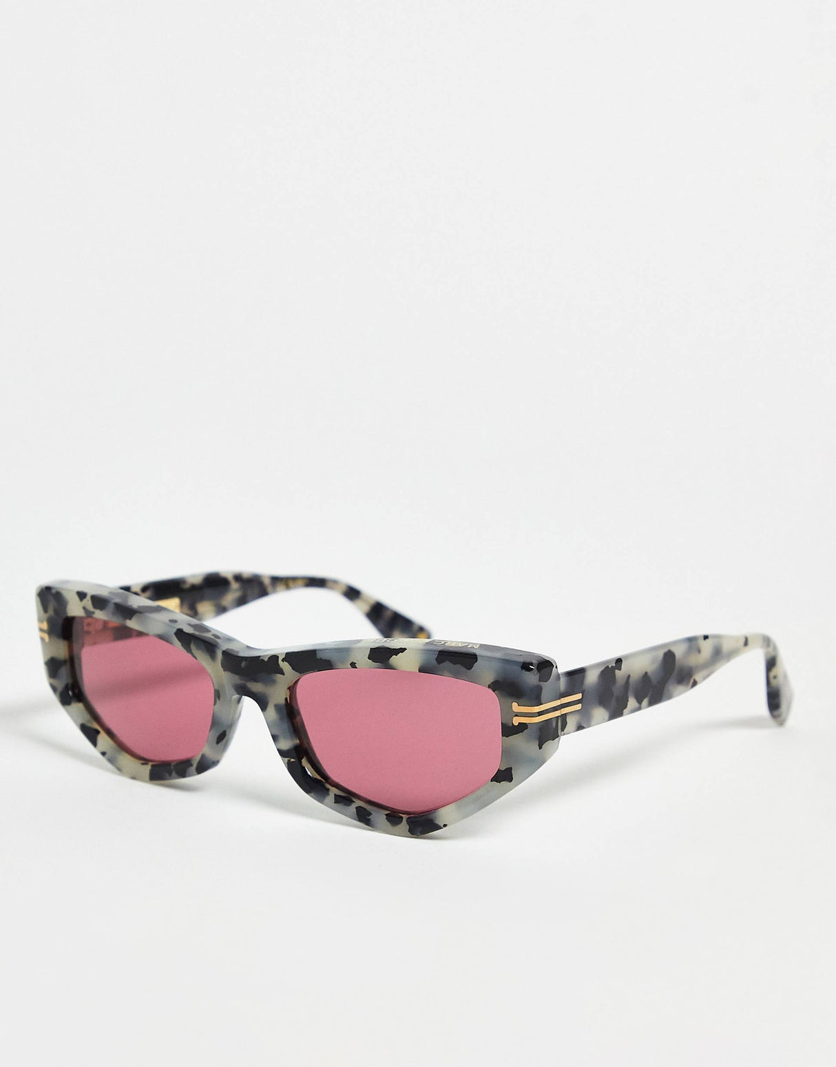 Marc Jacobs Cat Eye Sunglasses In Havana Grey