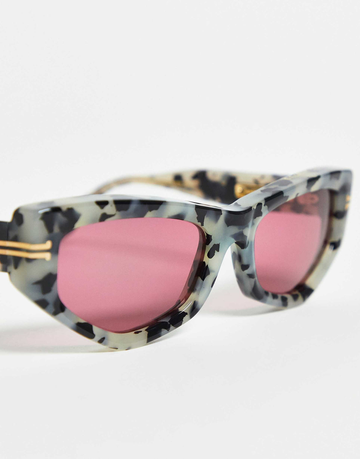 Marc Jacobs Cat Eye Sunglasses In Havana Grey