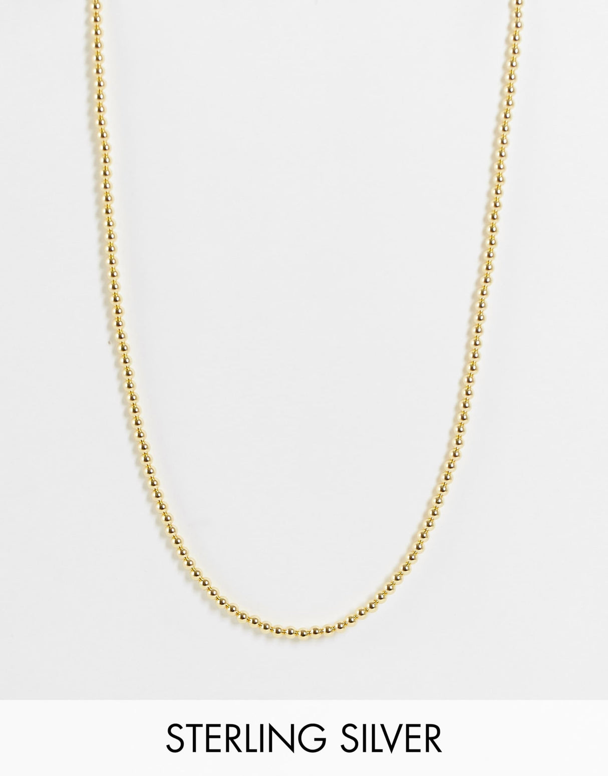 Serge Denimes 44Cm Bubble Necklace In Gold Plated Sterling Silver