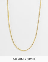 Serge Denimes 44Cm Bubble Necklace In Gold Plated Sterling Silver