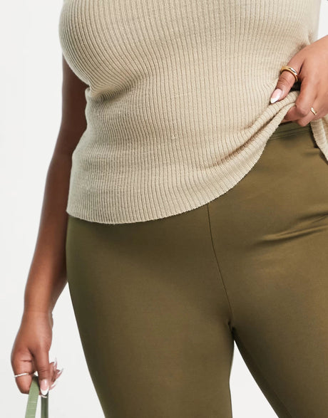 Mango Stir-Up Leggings In Brown